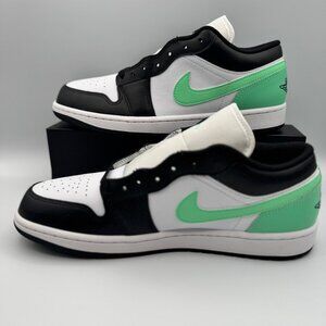 New!! Nike Air Jordan 1 Low [553558-131] Men Casual Shoes White/Green Glow